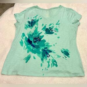 St. John's Bay Green Casual T-Shirt